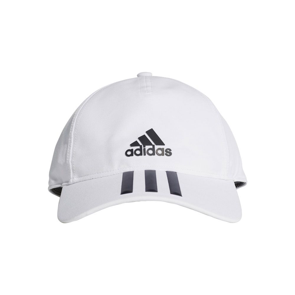 Adidas Six-Panel 3-Stripes Climalite Cap - White