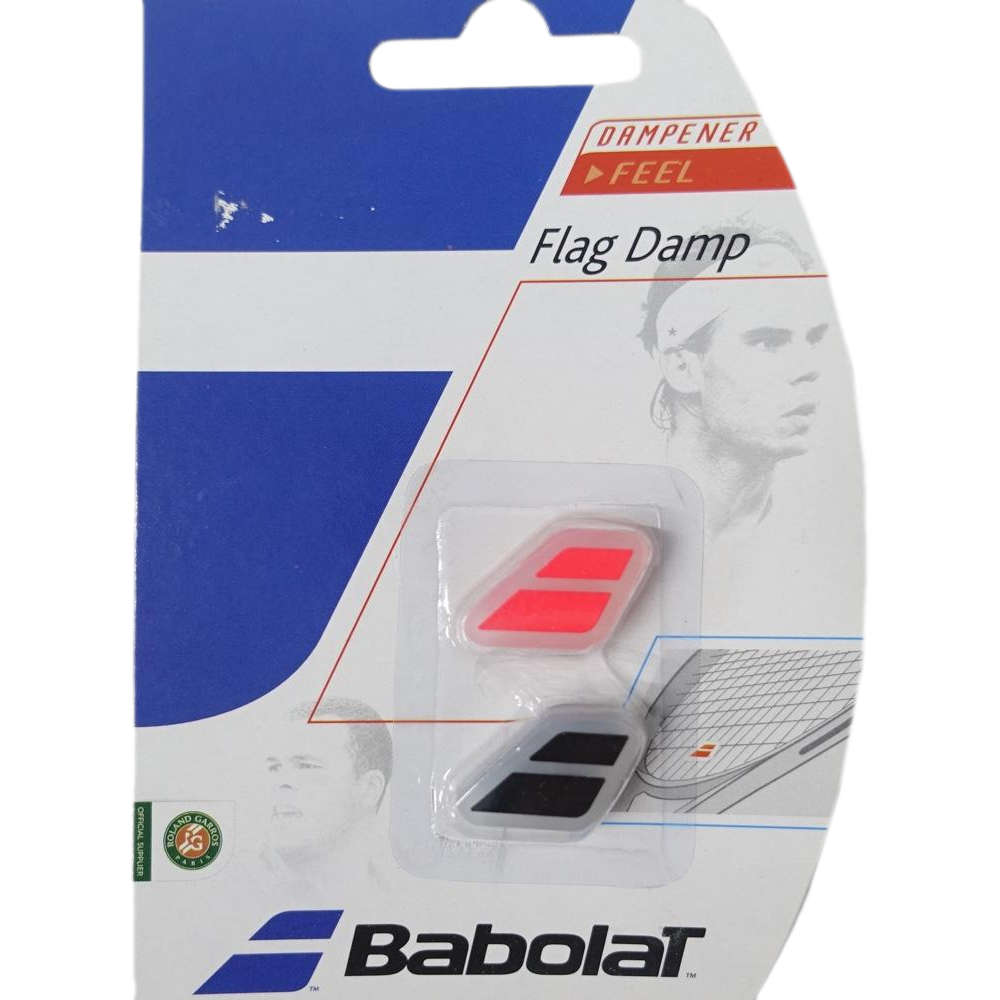 Babolat Flag Dampener - Black & Flurocent Red