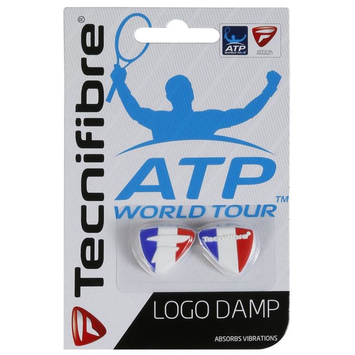 Tecnifibre ATP Logo Damp Vibration Dampeners (Pack of 2) - Tricolore - 1