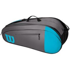 Wilson Team 6 Racquet Bag - Blue & Grey