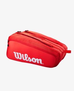 Wilson Super Tour 15 Racquet Bag - Red