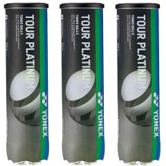 YONEX Tour Platinum Balls Dozen (3 Cans of 4-Ball)