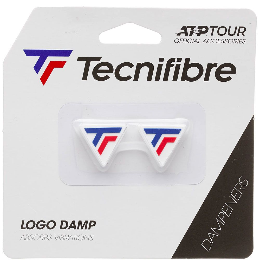 Tecnifibre Logo Dampener - White, Blue & Red